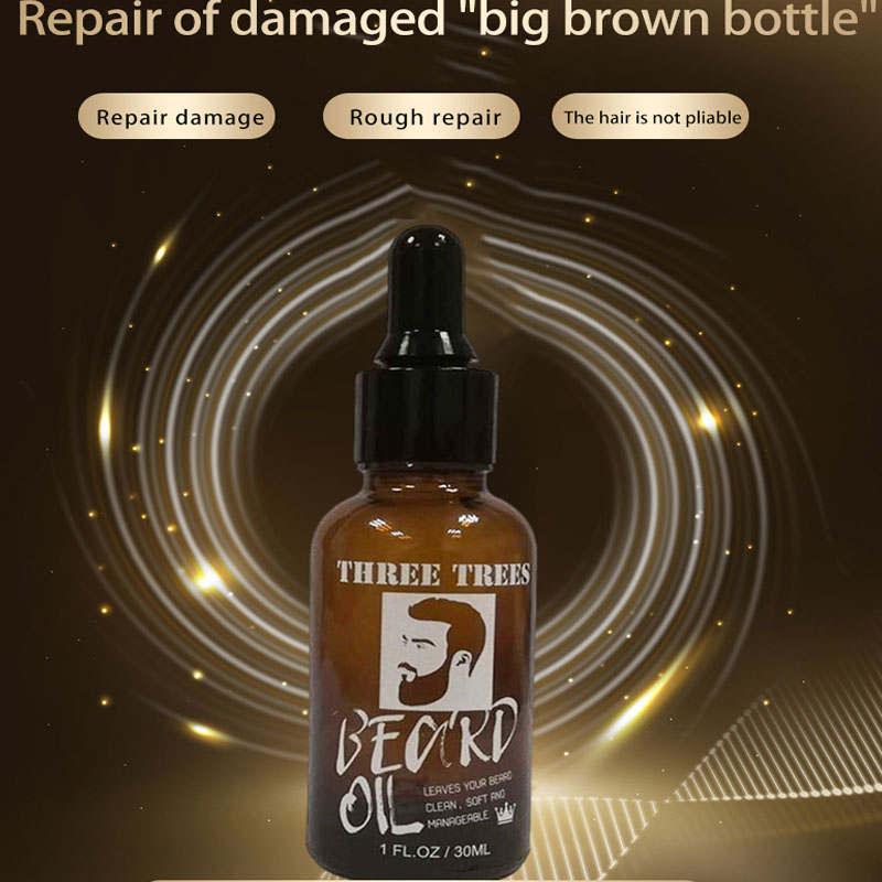 Male god beard care and maintenance nutrient liquid essential nourishes, softens, brightens, toughens-image-660043738