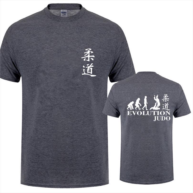 

funny evolution of judo men short sleeve cotton cool design shirts oz 389, White;black