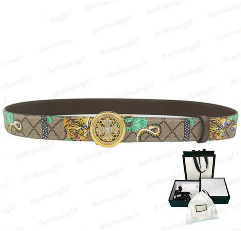 

Fashion Belts Luxury Letters Buckle Classic Tiger Letter Graphic Designer Belt Men and Women Same Styles 3.8 CM Wide With Complete Packaging, Black;brown