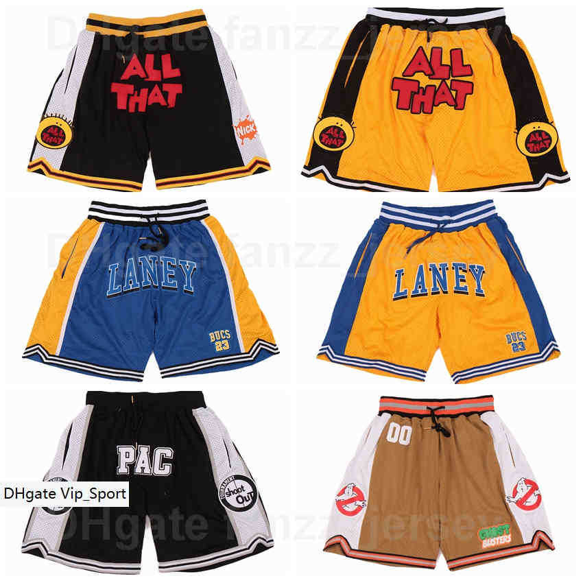 

LANEY Basketball Shorts Just Don ALL THAT GHOST PAC Pocket Zipper Wear Sport Pant 33 FLINT TROPICS JACKIE MOON BEL-AIR ACADEMY WILL SMITH, Yellow