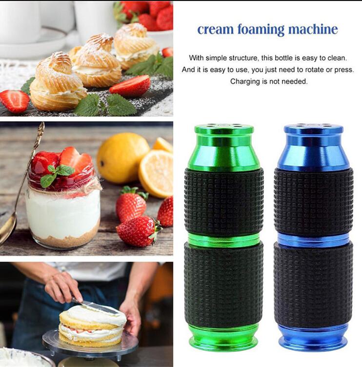 

Wholesale Aluminum Alloy Mini Bottle Opener Cream Whipper Smoking Charger Whipped With Rubber Grip Dispenserju0751