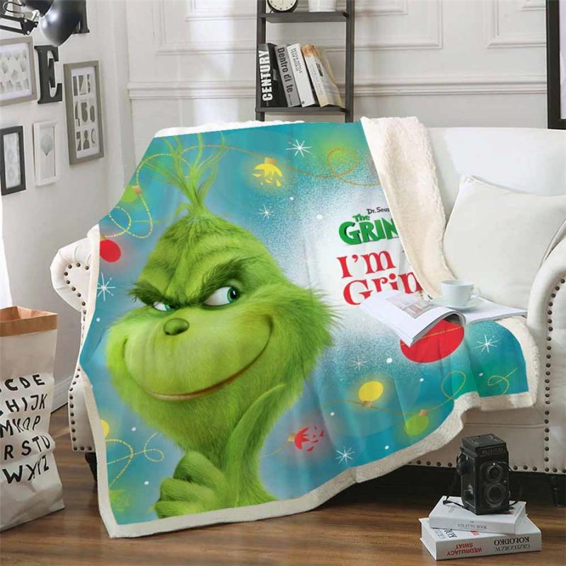 

Scarves 3D Print Rectangle Sherpa Blanket Wearable Throw FJ42