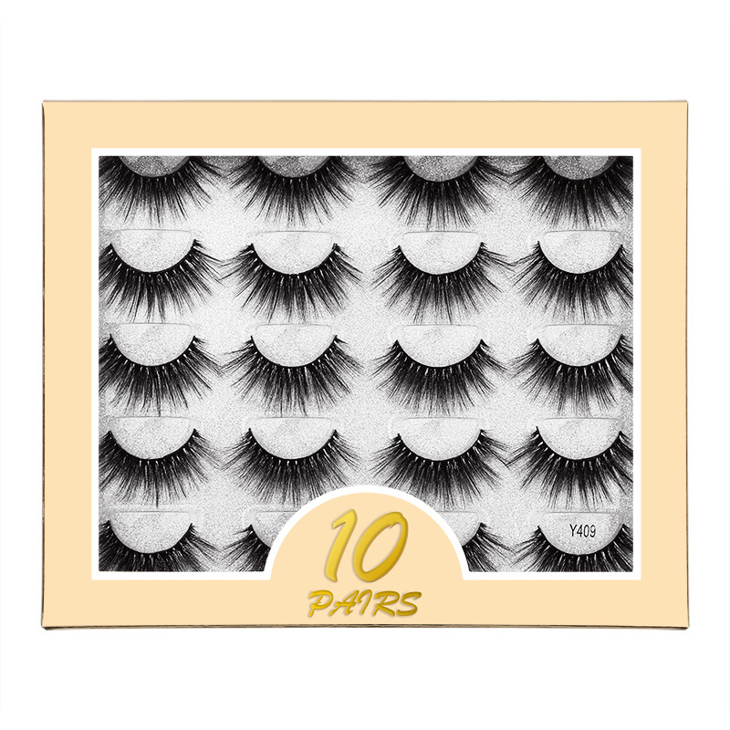 New Arrvial Natural Long Thick Mink False Eyelashes Extensions Soft & Vivid Reusable Hand Made 3D Fake Lashes Eyes Makeup Accessory For Women Bea-image-422581892