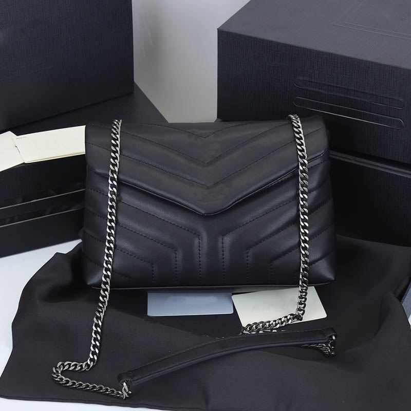 

LUXURY Shoulder Bags women LOU LOU genuine leather Top BRAND woman handbags size 24-17-9CM model 1744