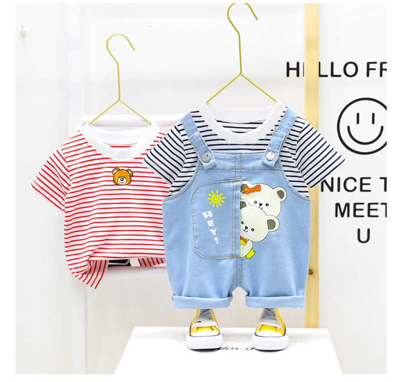 

0-4 Years Summer Girl Clothing Set Casual Fashion Cartoon Active T-Shirt+ Pant Kid Children Baby Toddler 210615