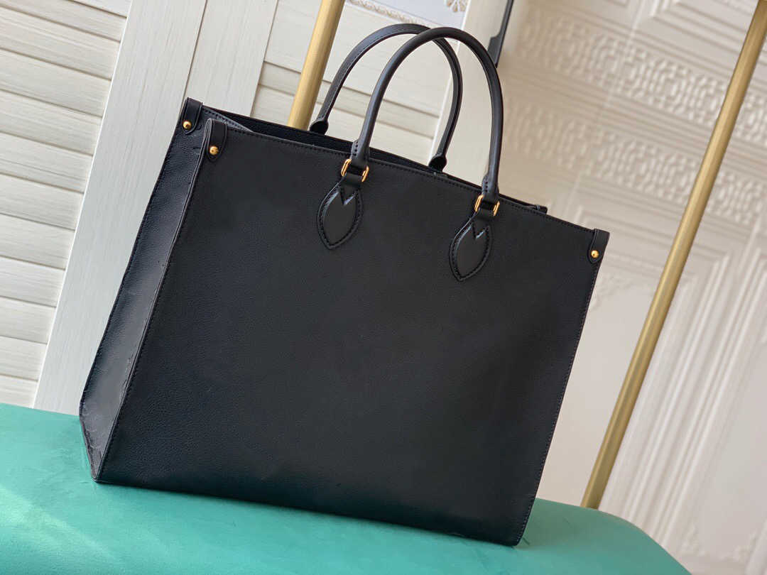 

classic Hot-sales genuine leather designer Onthego GM Bag tote twist handbag messenger Shopping handbags shoulder pockets Cosmetic Bags free, Embossed black #44925