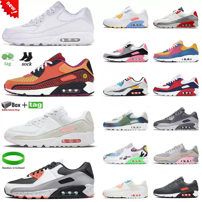 HOT Hommes Femmes 90 Chaussures De Course Triple Vert Infrarouge Coo Noir Désert Camo Reverse Dancefloor Gris Volt Hommes Baskets Cutdoor Sport B