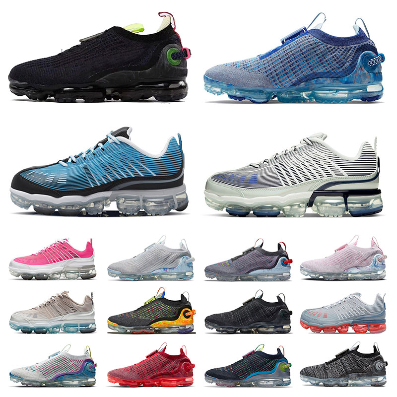 

Vapourmax 2020-Fly Knit Mens Womens Running Shoes 360 Sports Sneakers Pure Platinum Stone Blue Team Red Triple White Men Women Trainers Size Eur 36-47, 36-45 university red