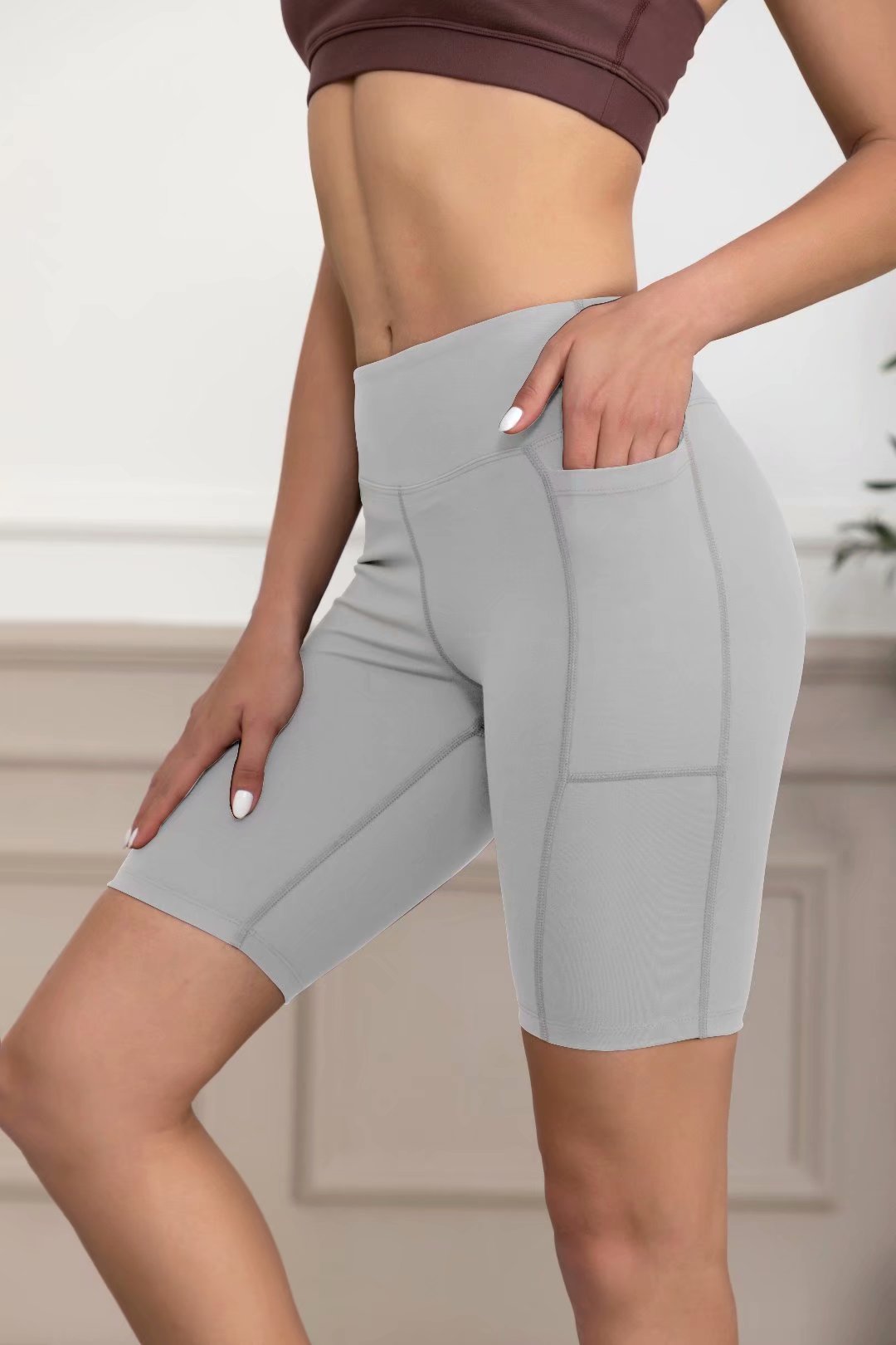 Number L3011#70 Light board exercise, tight fitness, women yoga 5 '7 points shorts, trousers latest clothing 20, 21, 22 quality products-image-669555529