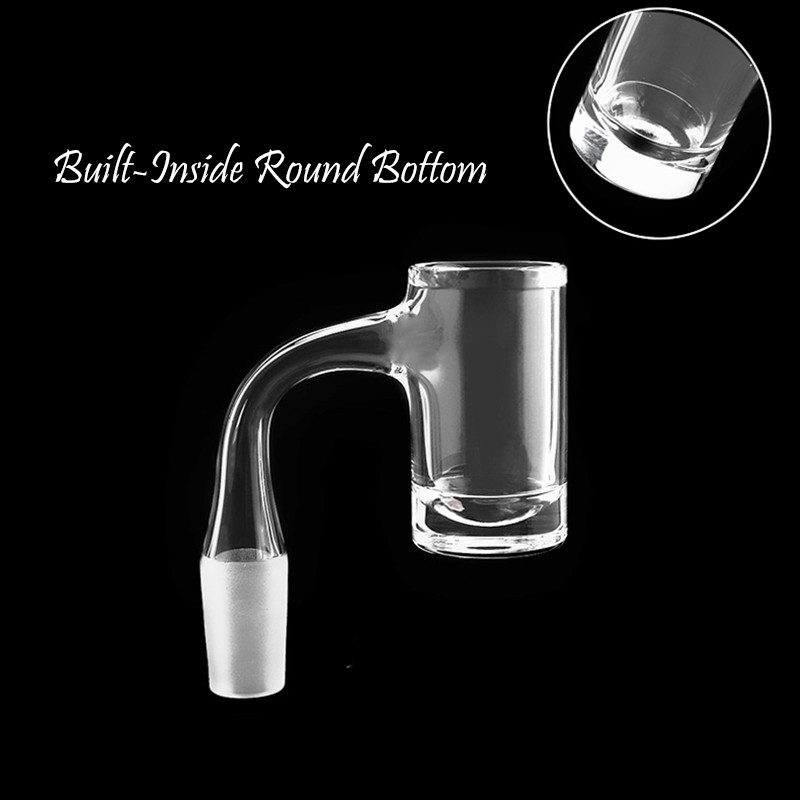 

US Grade Weld Flat Top Smoking Quartz Banger Nails With Built-Round Bottom 10mm 14mm 18mm Male Female Joints