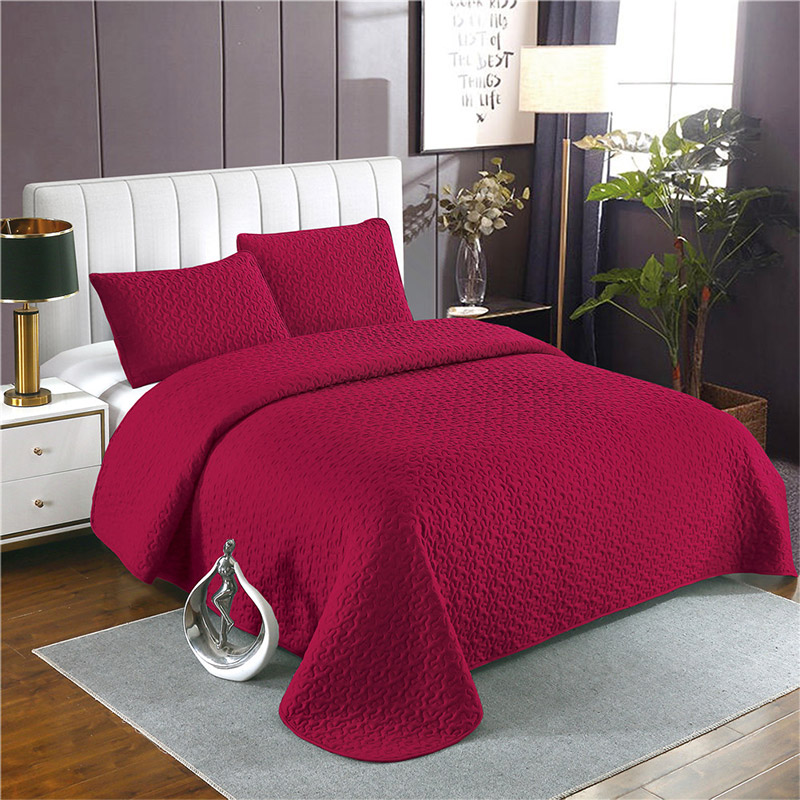 

EXQ Home Furnishing Three-piece Normal/Medium Double Bed Sheet Set Lightweight Microfiber Modern Style Sewing Quilt Pattern