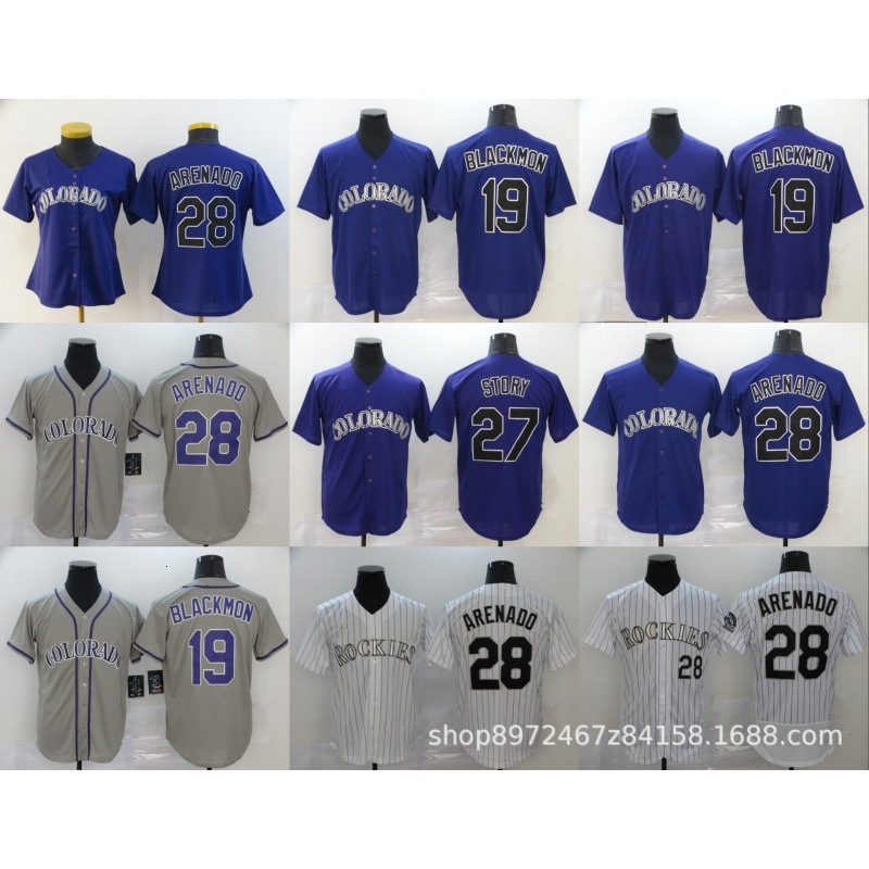 

tracksuit jerseys 2021 jersey colorado19#28# baseball uniform, Gray