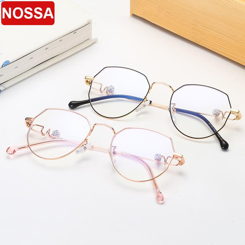 

Fashion Sunglasses Frames Personality Irregular Glasses Frame Diamond Foot Wire Design Retro Metal Trend Flat Mirror Women.