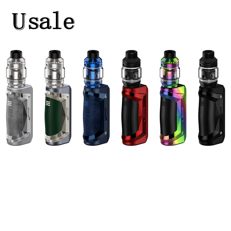 

Geekvape Aegis Mini 2 M100 Kit 100W lP68 Tri-proof Mod Built-in 2500mAh Battery 3.5ml Z Nano-2 Tank A-Lock-Accidental Vapor Device 100% Original, Navy blue