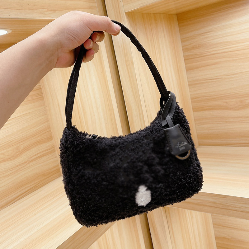 

Designer Hobo Re-Edition 2000 Terry Shoulder Bag Italy Milano Brand Women Letters Printed Shopping Handbags Lady Half Moon Underarm Handbag Luxurys Designers Bags, Pink