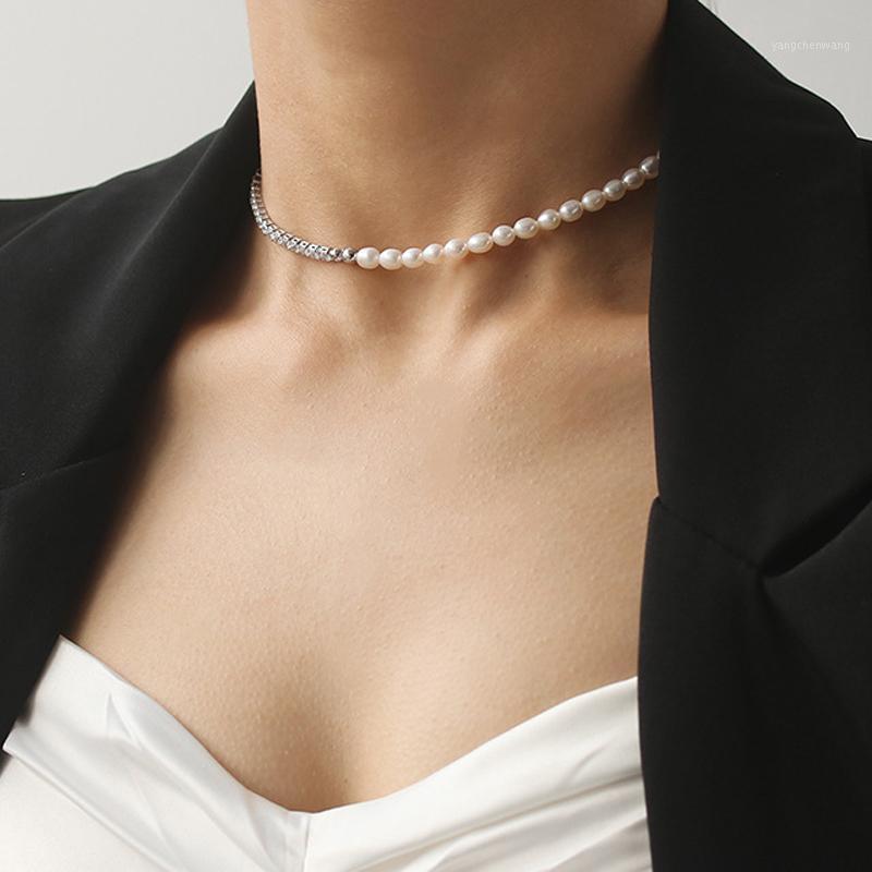 

Natural Freshwater Pearl Necklace Handmade 14k Gold Filled Jewelry 36cm Chains