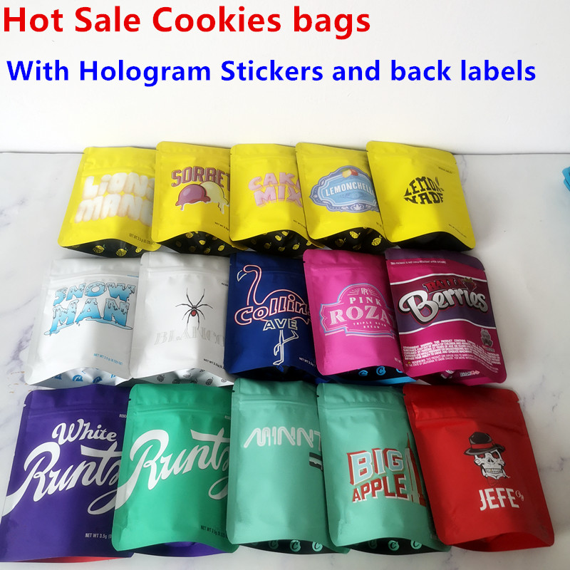 3.5g Mylar Bags COOKIES California SF White Runtz GEORGIA PIE MINNTZ Cake Mix Touch Skin Lemon nade jpackage packing-image-691173945