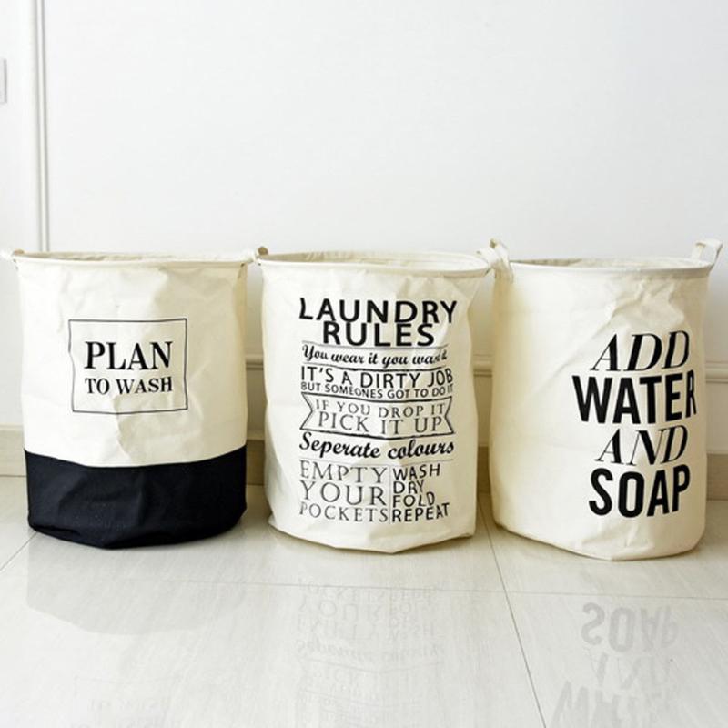 

Waterproof Large Laundry Basket Collapsible Round Hamper Storage Bin Toy Holder Organizer Tool Bags