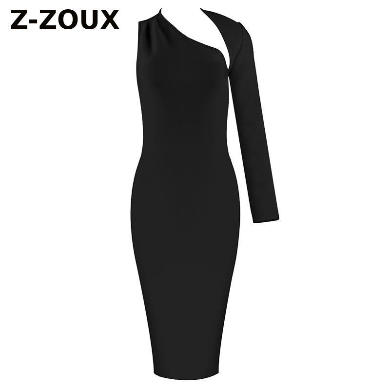 

Women Dress Hollow Out Off Shoulder Sexy Long Sleeve Vintage Black Red Party es Fashion 210524