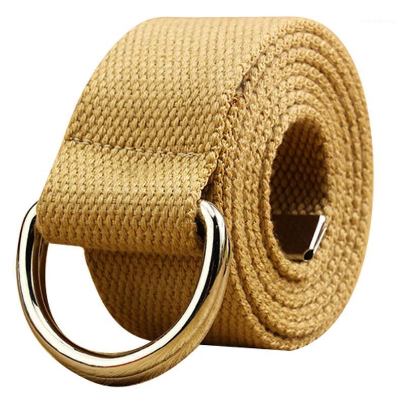 

Belts Canvas Belt Feminine Women Waistband Students Double Loop Lovers Men And, Black;brown