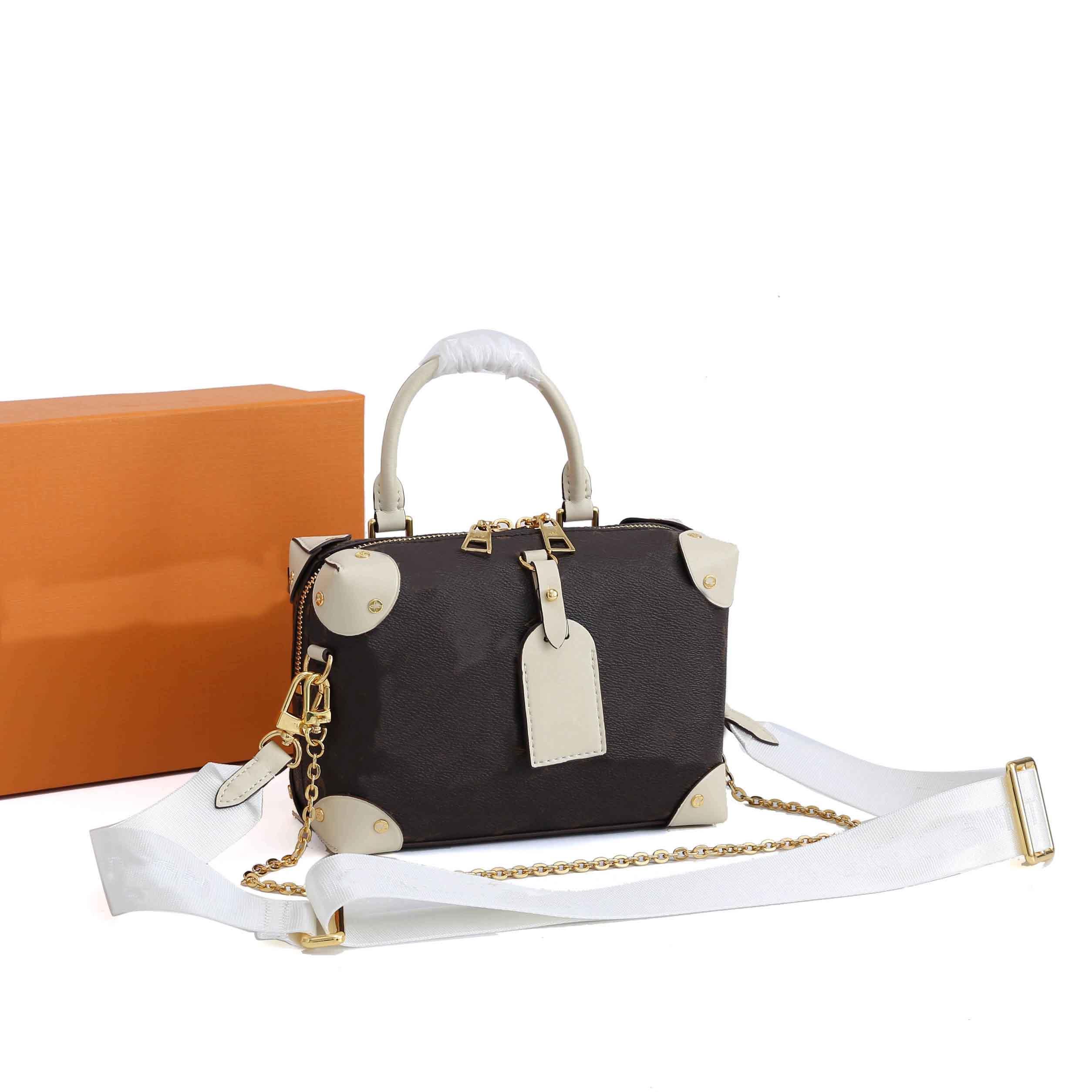 

Handbags women messenger bag fashion canvas printing one chain bags large capacity casual handbag gold padlock buckle designerba