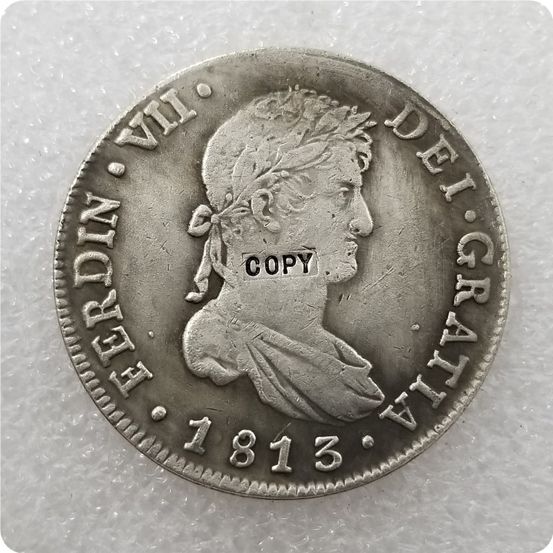 

1813 Spanish 8 Reales Copy commemorative coins-replica coins medal coins collectibles