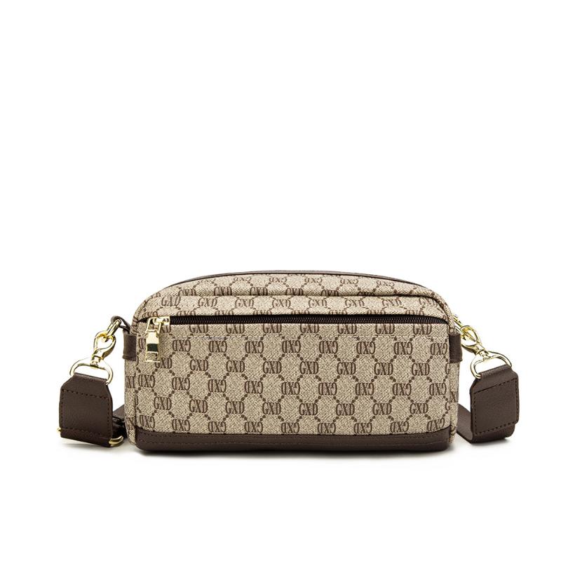 

Evening Bags 2021 Fashion GXD Printed Leather Crossbody Shoulder Bag Luxury Messenger Casual Business Small Handbag Purse Clutch