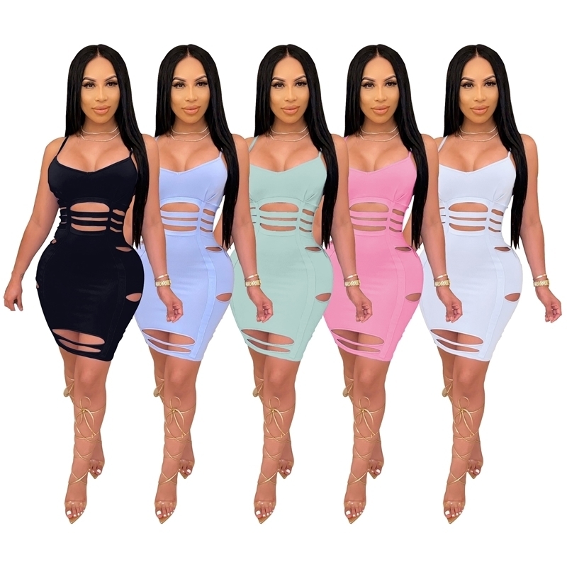 

Womens Mini Dresses Plus Size Clothing Summer Solid Color Dress Sling Burnt Ribbon Dress Sexy Nightclub Skirt, Black;gray