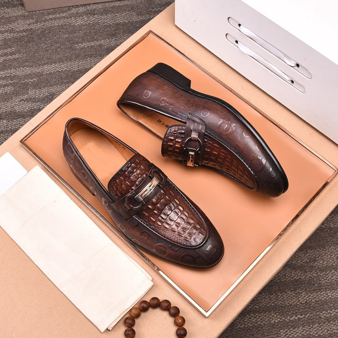 

Men's Dress Shoes Fashion Groom Wedding Shoes 2021 Formal Genuine Leather Oxfords Men Brand Business Casual Loafers Size 38-44, Black