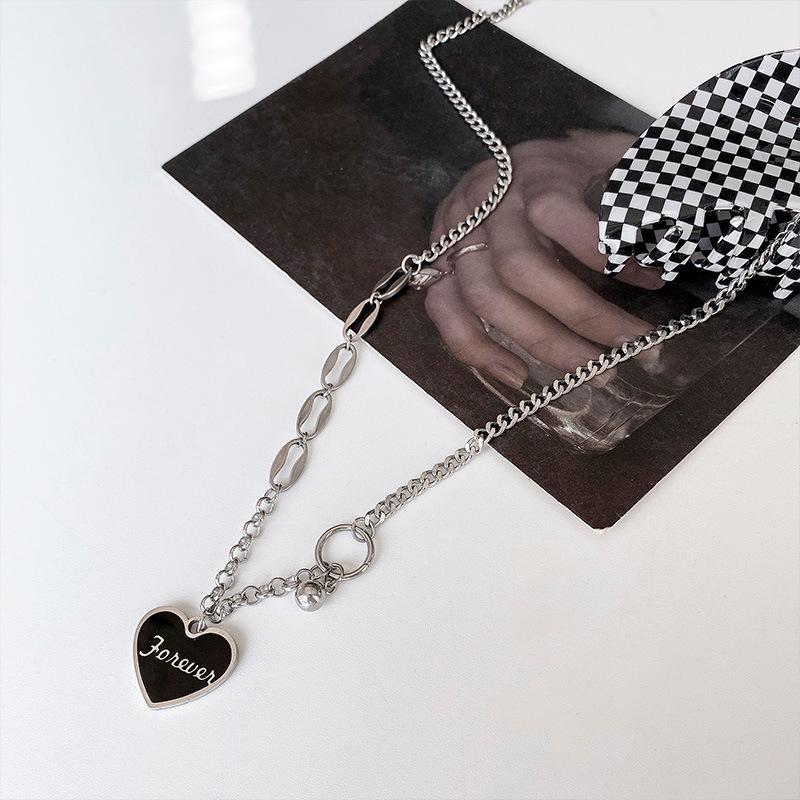 

Pendant Necklaces 2022 Trend Stainless Steel Heart Necklace Couple Pendants Jewelry Gift Chain For Woman Man Lover's Family