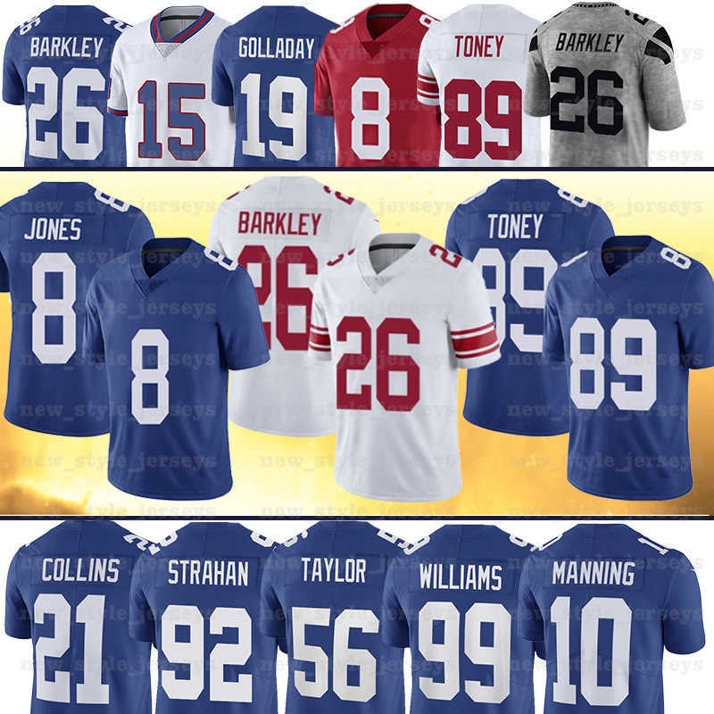 

8 Daniel Jones 26 Saquon Barkley football Jersey New Kadarius York Kenny Giants Golladay Toney Eli Manning Michael Strahan Williams Lawrence Taylor Jersey, Men(ju ren)