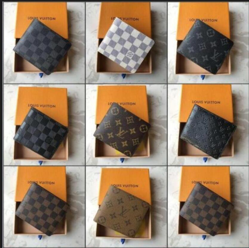 

New LV LOUIS Bag VITTON Top High Quality L Wallets Cardholder Paris Plaid Style Luxury Mens Wallet Women Wallet High End, Red;black