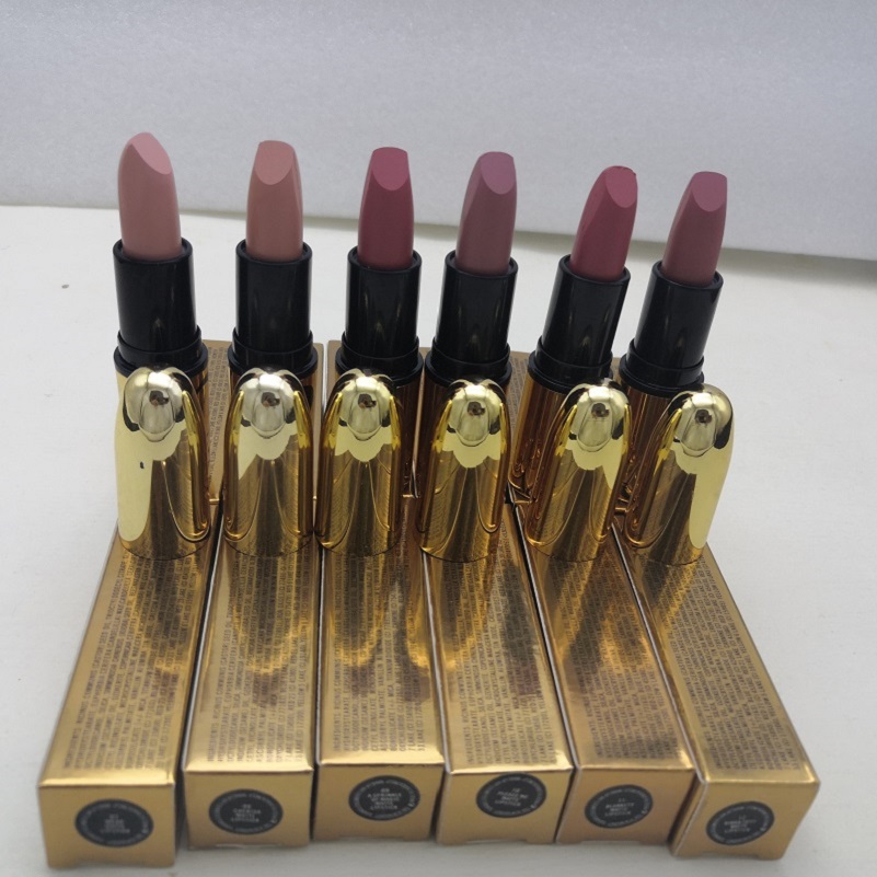 

MAKEUP matte lipstick Luster Lipsticks Frost Sexy 12colors 3g sweet smell with English Name IN STOCK, Mixed color