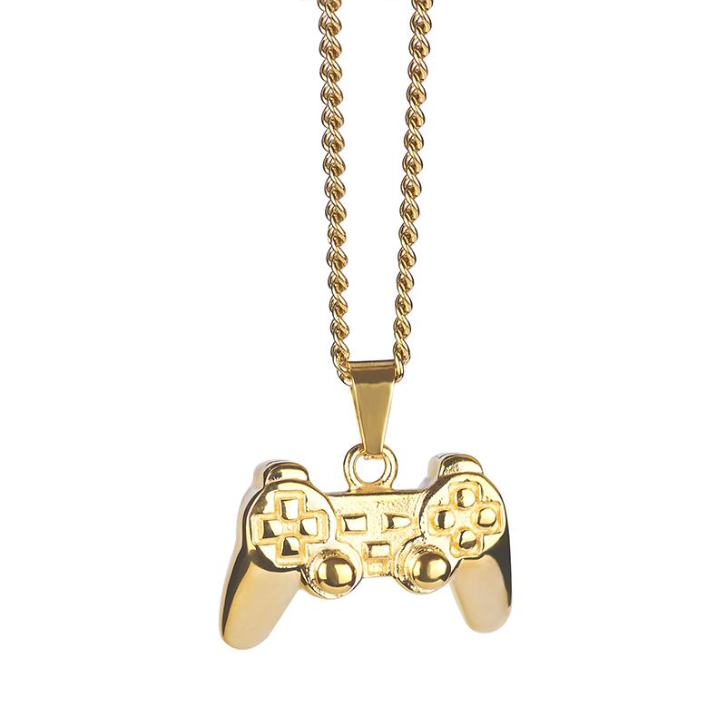

Necklaces Mens Gamepad Hip Hop Gold Pendant Stainless Steel Chain On The Neck Necklace Fashion Jewellery 2021 Wholesale