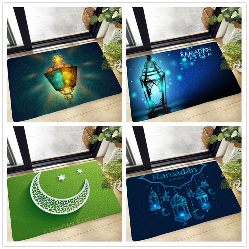 

Muslim Halal Ramadan Flannel Anti-slip Doormat Bathroom Bath Mat Kitchen Rug Entrance Indoor Floormat Carpet For Home Decoration Carpets