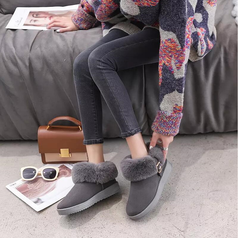 

Women Boots Snow Winter Black Blown Grey Womens Boot Shoe Keep Warm Trainers Sports Sneakers Size 36-40 12, 1 36-40