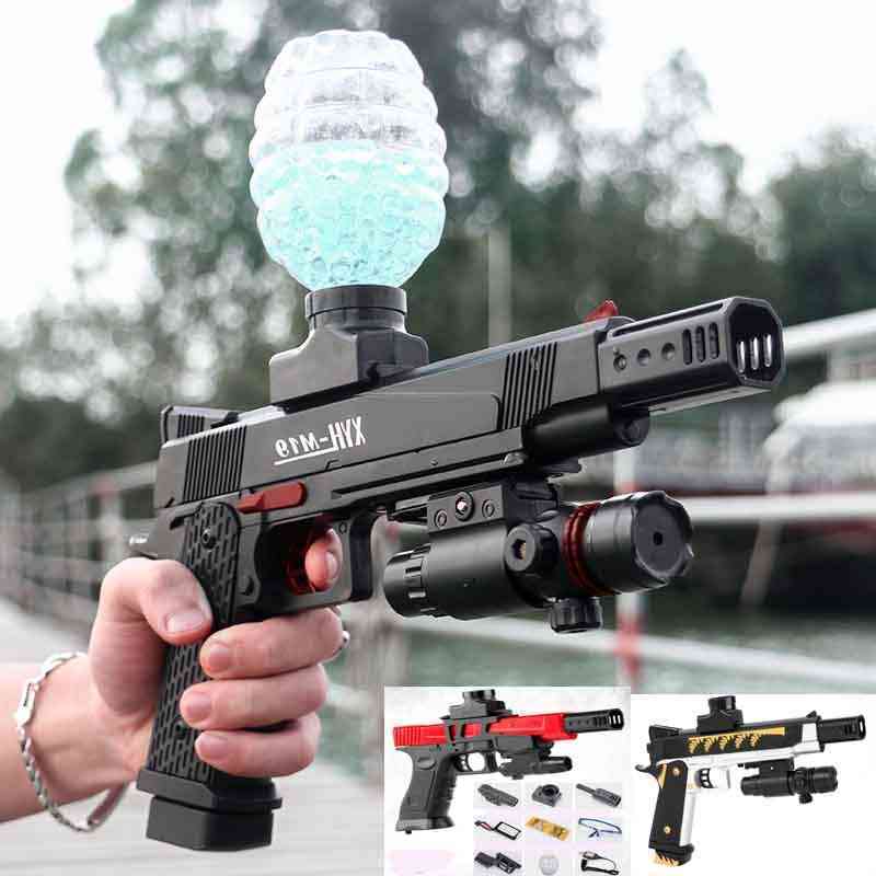 

7844Electric Gel Water Bullet Pistol Paintball Outdoor Game soft Air Bb Boy Toys Weapon Fake Gun Gift