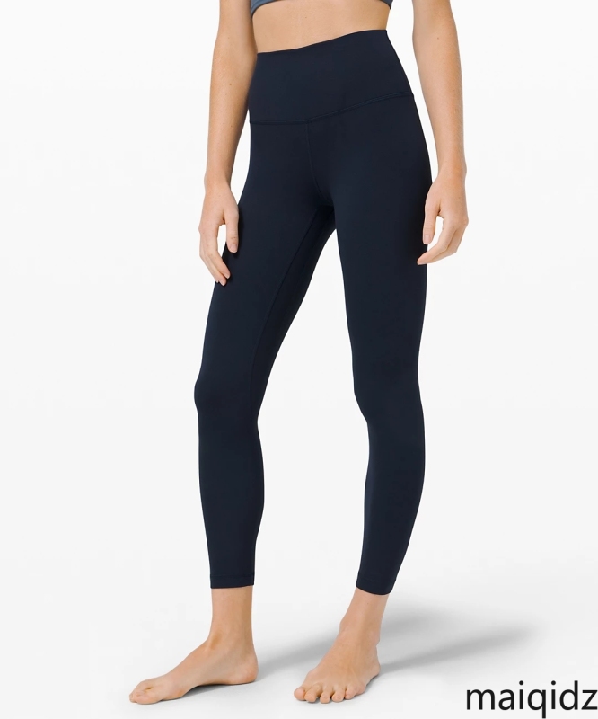 

2021 New 25 Inch Align Pant Ii High Rise Yoga Pants Sports Pants Training Pants Midnight Blue ZXL002, Black