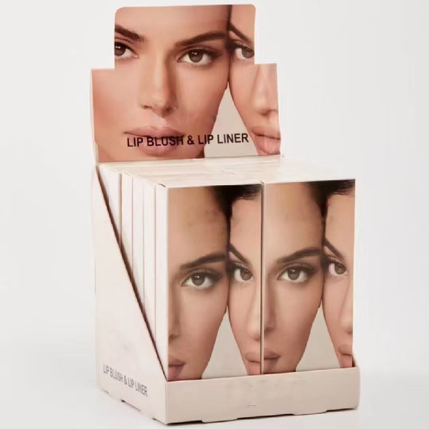 

6 Color Lips Gloss and lip pencils Makeup kit Liquid Matte lipliner multi colors lipgloss cosmetic in stock, Mixed color