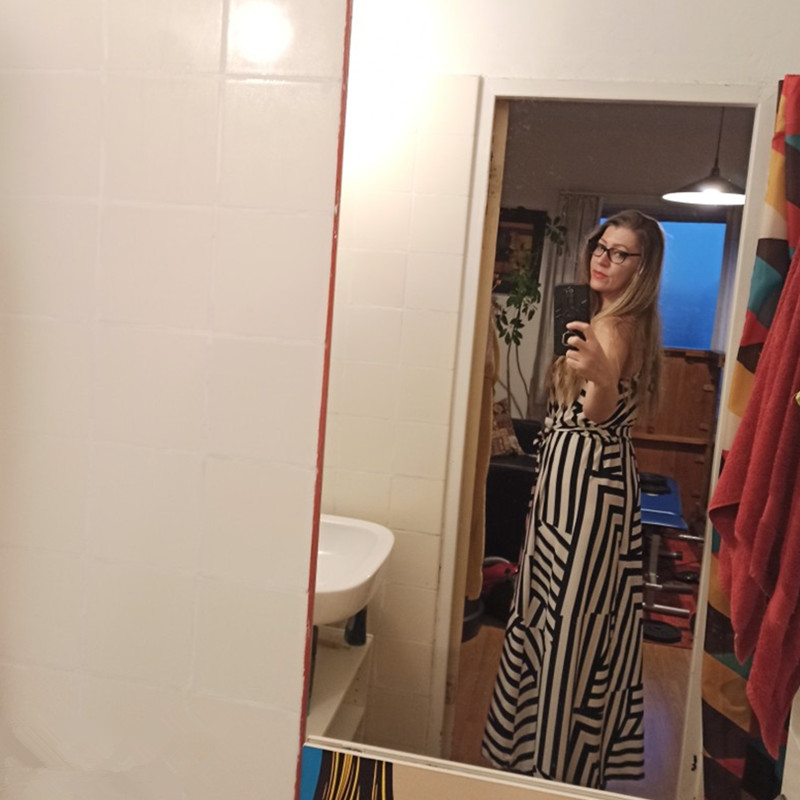 

2021summer maxi long dress new fashion women boho striped sleeveless beach style strap sundress vestidos for female bigsweety, Black;gray