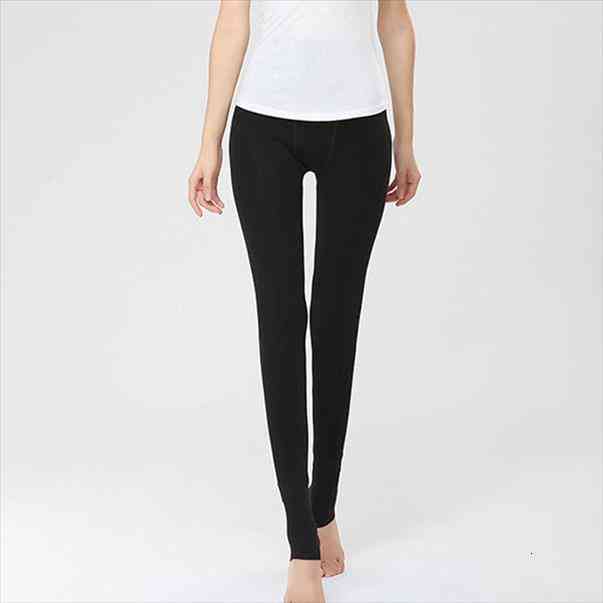 

Women Heat Fleece High Waist Winter Stretchy Leggings Warm Fleece Lined Slim Thermal Pants Regular Size Lxh, Black