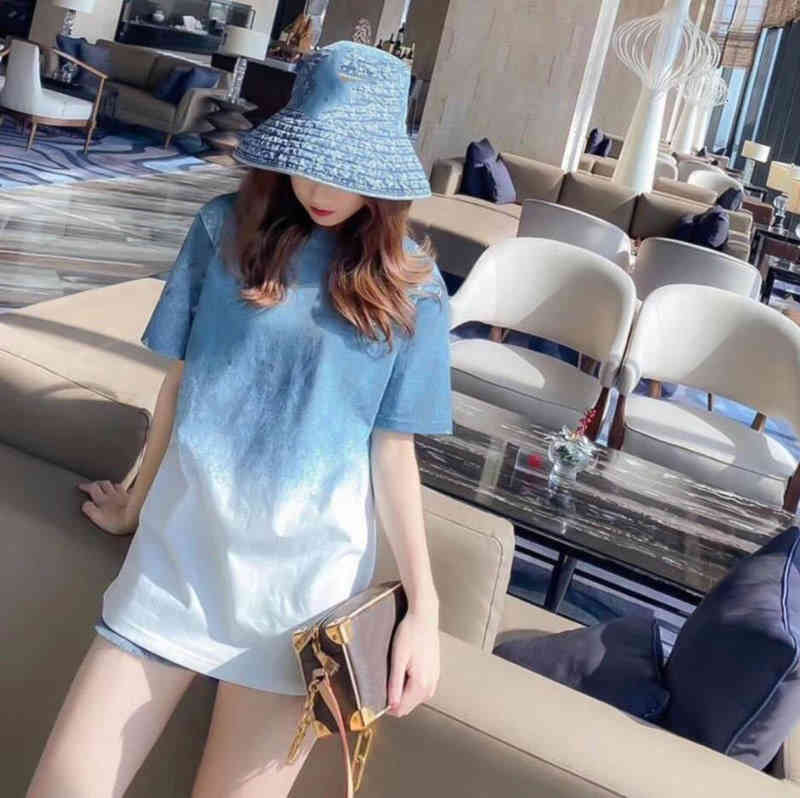 

Women' T-Shirt Mens Designer Summer T Shirt Casual Womens Loose Tees With Letters embroidery Short Sleeves Top Sell Luxury -3XL 4P04, Blue