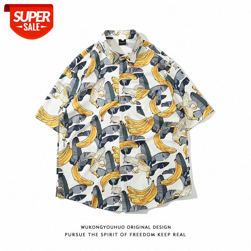 

Flower shirt retro full print Weiyi male loose hip-hop Hong Kong style bf casual jacket #cp2N, White;black