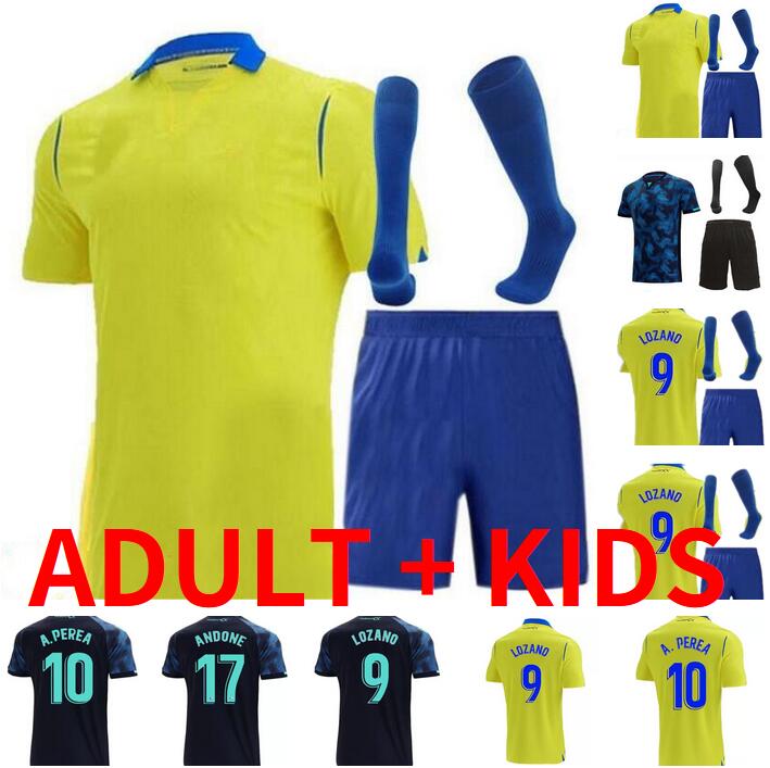 

Cadiz 21 22 soccer jerseys A.PEREA LOZANO ALEX football shirts Arzamendia A.ESPINO JONSSON jersey JUAN CALA I.ALEJO A.NEGREDO SANCHEZ adult kids kit Camiseta de Futbol, Cadiz 21-22 away