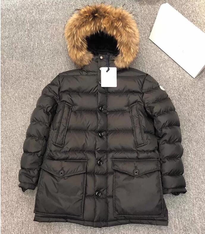 

2021Quality Designers Mens Cluny Long Down Jacket Parkas Italy Italian Luxury Hooded Fur Fox Puffer Slim Vintage Fashion Casual FT