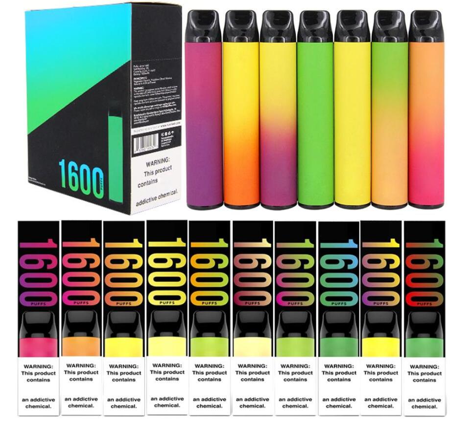 

Puff XXL cigarette Disposable Vape pen Pods Device 850mAh Battery GT 1600 puffs bar plus Electronics Electronic Cigarettes Disposables E-cigarettes