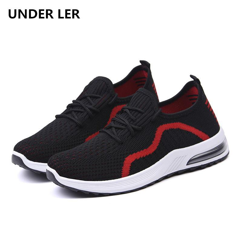 

Spring Casual Sports Shoes Fashion Women's Ladies Lace-Up Mesh Lightweight Breathable Daily Trend Boots, Black