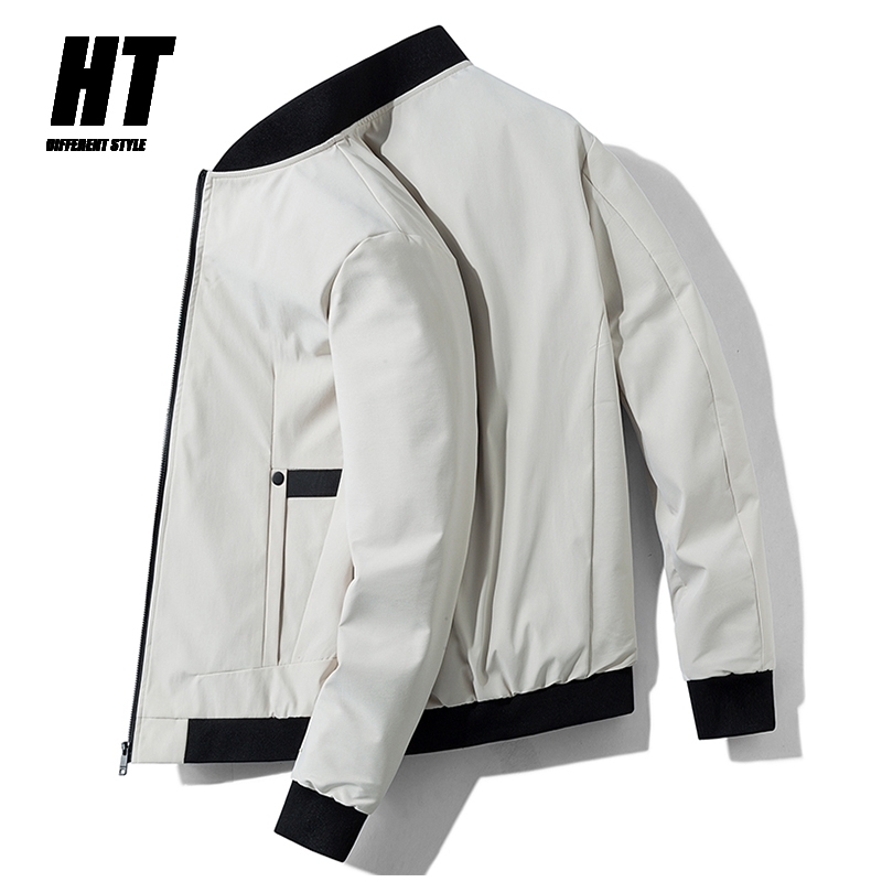

Men Jacket Spring Casual Men' Bomber Zipper Jacket Male Army Outdoors Clothes Slim Thin Pilot Jacket Men Hip Hop Streetwear 210603, Cjw397black