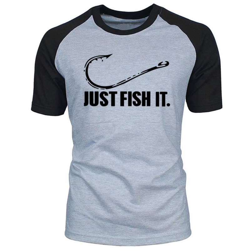 

Love Fishing TShirt Fashion Men Fish It Funny Angler Hook Bait&Tackle Preshrunk Cotton raglan Short Sleeve T shirt 210721