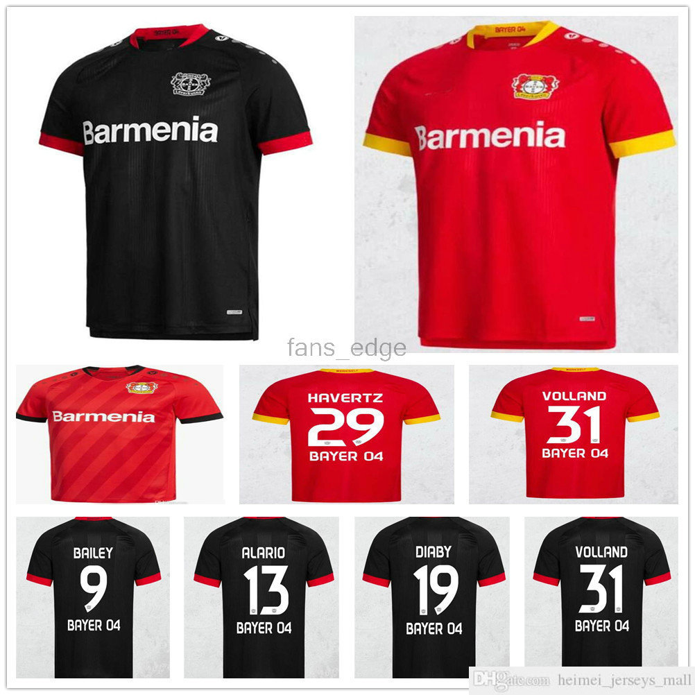 

Bayer 04 Leverkusen Soccer Jerseys HAVERTZ BELLARABI 20 21 VOLLAND Leverkusen ALARIO 19 20 Football Shirt BAILEY DIABY Men+Kids kit Jersey, Black;yellow